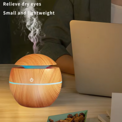 Wood Led Mini Grain Ultrasonic Air Humidifier