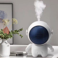 2 Pks Small Size 300W Space Heater Fan Room Desktop Humidifier