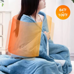 2 Pks Electric Heated Throw Under Blanket