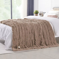 Small Plush Luxury Electric Throw Blanket
