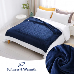 6 Pks Double Layer Flannel Fast Heat Electric Heated Blanket 