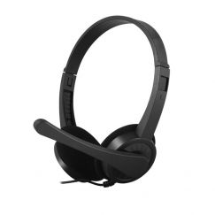 Wired Telephone Headset with Mic Lightweight Computer Headphone
